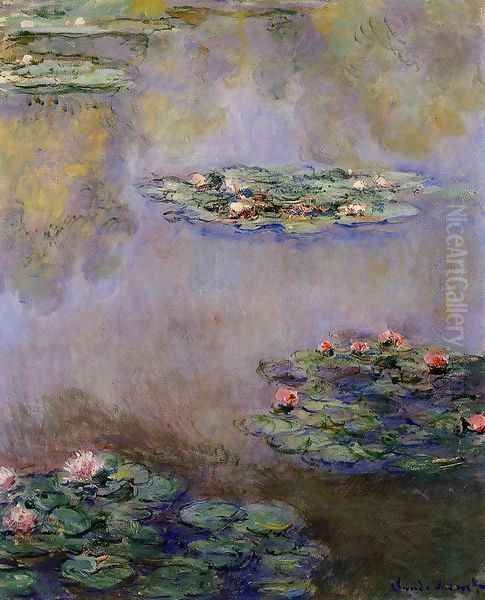 Water-Lilies11 1908 Oil Painting by Claude Oscar Monet