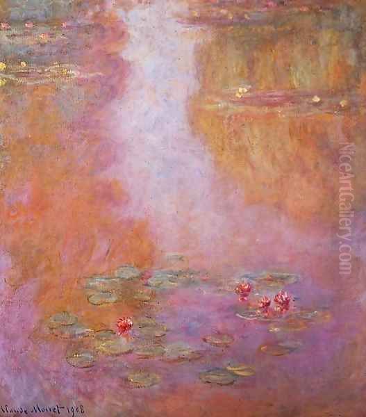 Water-Lilies5 1908 Oil Painting by Claude Oscar Monet