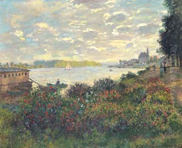 La Seine à Argenteuil 2 Oil Painting by Claude Oscar Monet