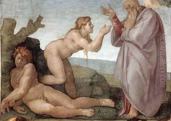 Creation of Eve 1509-10 Oil Painting by Michelangelo Buonarroti