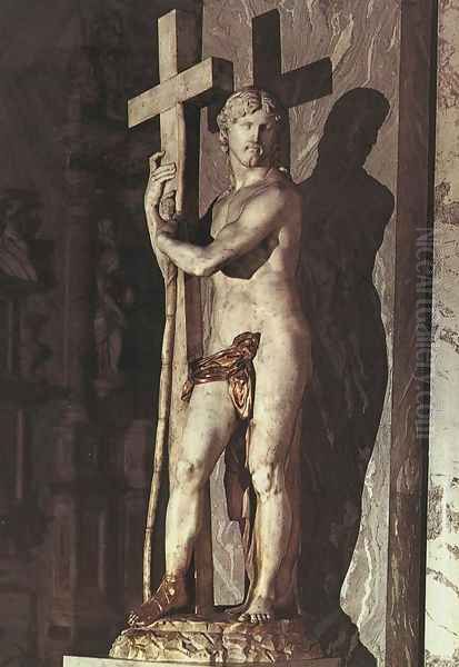 Christ Carrying the Cross Oil Painting by Michelangelo Buonarroti