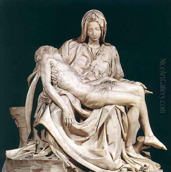 Pietà Oil Painting by Michelangelo Buonarroti