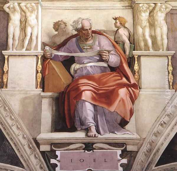 Joel 1509 Oil Painting by Michelangelo Buonarroti