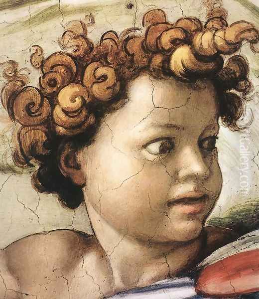 Isaiah (detail-2) 1509 Oil Painting by Michelangelo Buonarroti