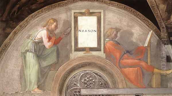 Nahshon 1511-12 Oil Painting by Michelangelo Buonarroti