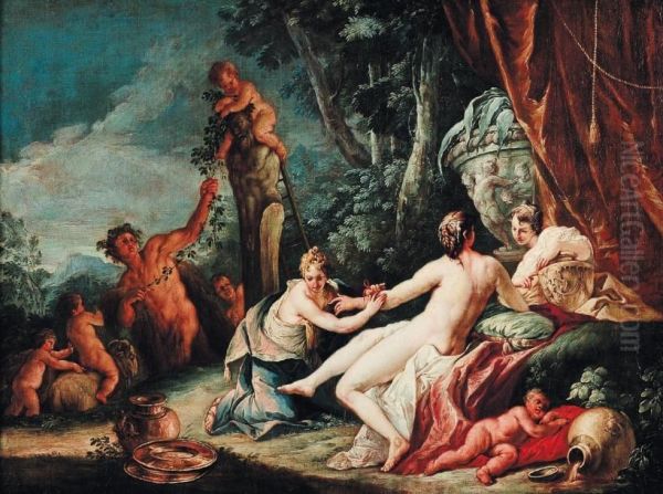 La Toilette De Venus Oil Painting by Francesco Fontebasso