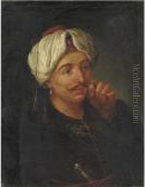 Ritratto In Veste Di Orientale Oil Painting by Francesco Fontebasso