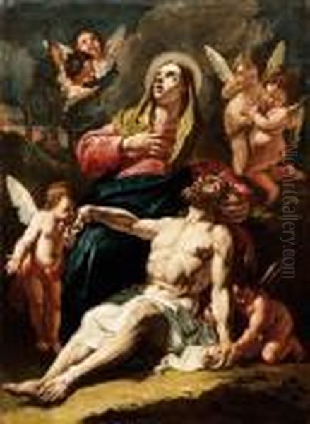 Pieta Oil Painting by Francesco Fontebasso