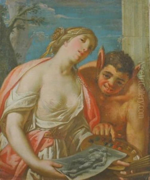 An Allegory Of Painting Oil Painting by Francesco Fontebasso