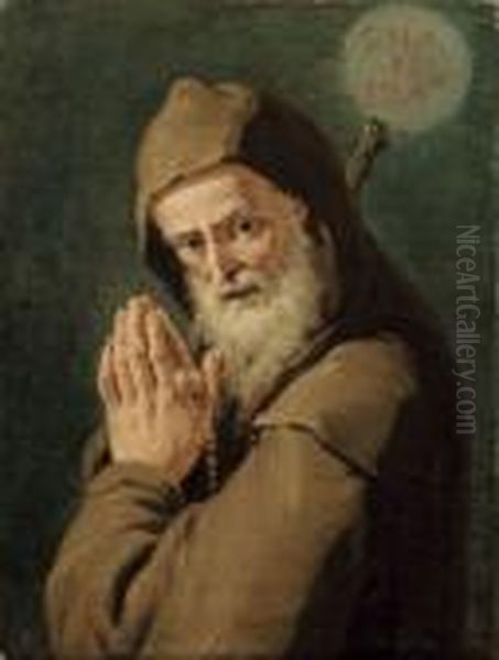 San Francesco Di Paola Oil Painting by Francesco Fontebasso