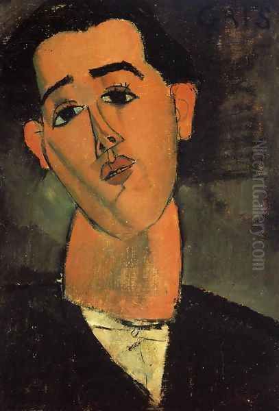 Portrait Of Juan Gris Oil Painting by Amedeo Modigliani