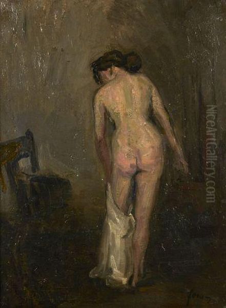 Nu Debout De Dos Oil Painting by Jean-Louis Forain