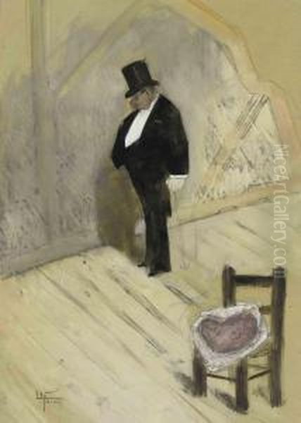 Le Vieux Monsieur Oil Painting by Jean-Louis Forain