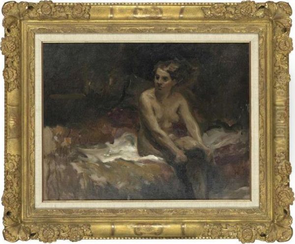 Le Bas Noir Oil Painting by Jean-Louis Forain