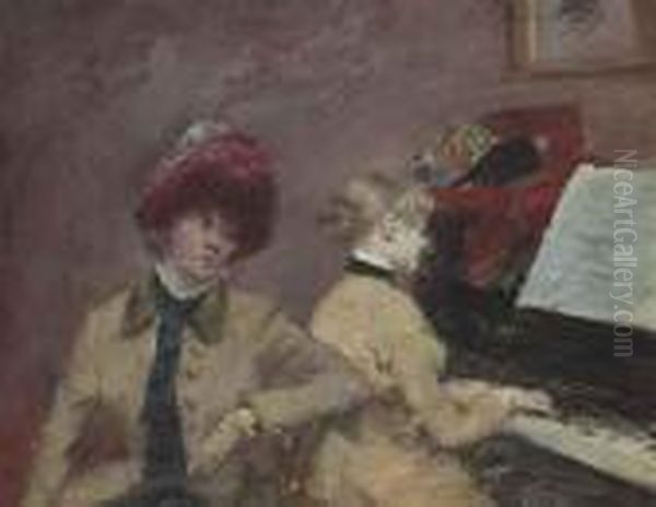 Le Pianiste Oil Painting by Jean-Louis Forain