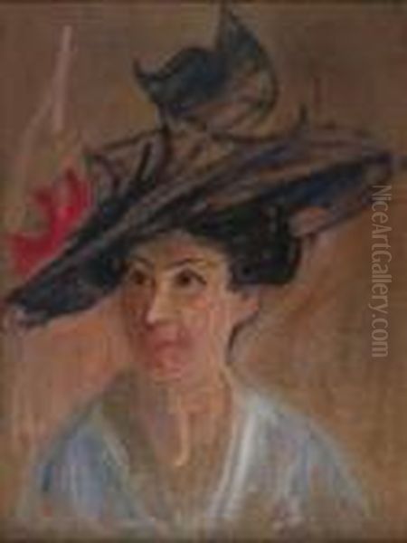 Portrait De La Soeur De Forain Oil Painting by Jean-Louis Forain