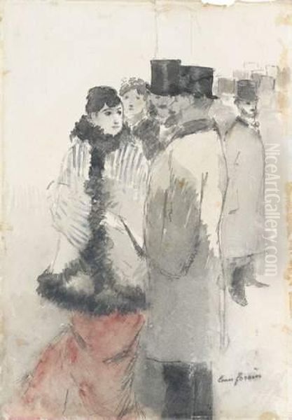 La Rencontre Oil Painting by Jean-Louis Forain