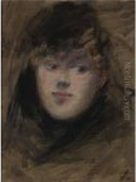 Portrait De Madame N Oil Painting by Jean-Louis Forain