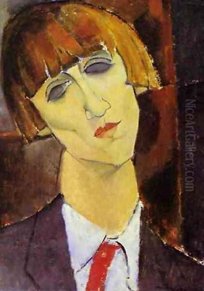 Portrait Of Madame Kisling Oil Painting by Amedeo Modigliani