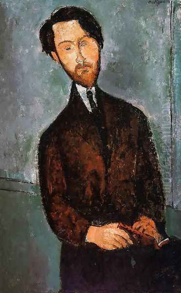 Portrait of Leopold Zborowski Oil Painting by Amedeo Modigliani