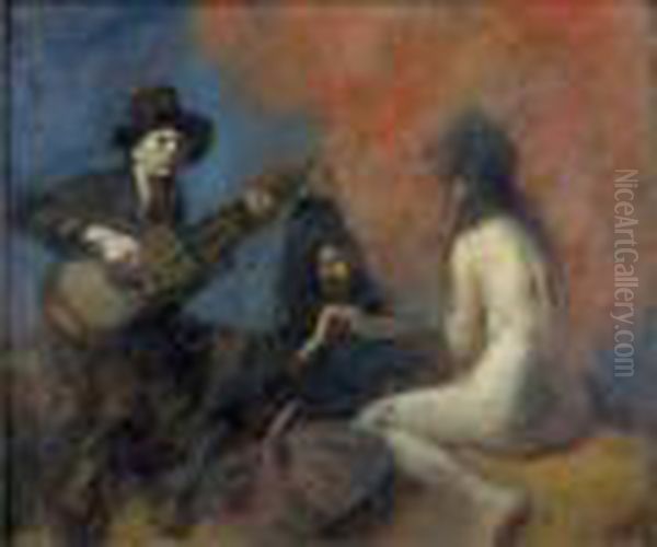 La Bonne Aventure Oil Painting by Jean-Louis Forain