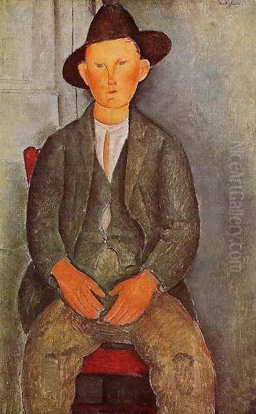 The Little Peasant Oil Painting by Amedeo Modigliani