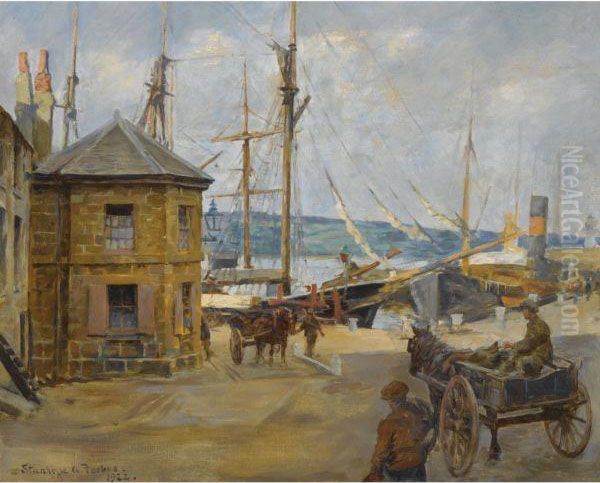 The Old Weighing House, Penzance Oil Painting by Stanhope Alexander Forbes