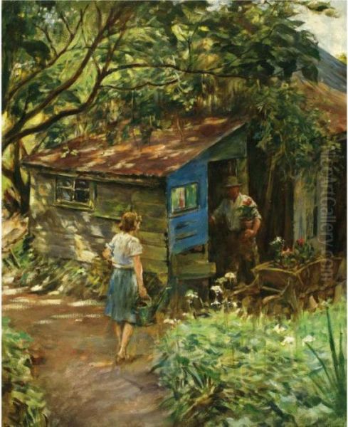 The Potting Shed Oil Painting by Stanhope Alexander Forbes