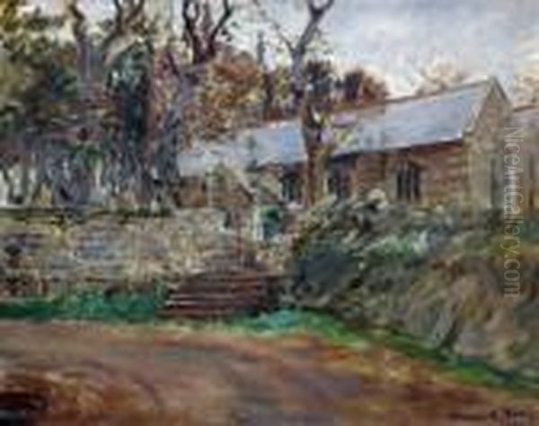 Sancreed Church. Oil Painting by Stanhope Alexander Forbes