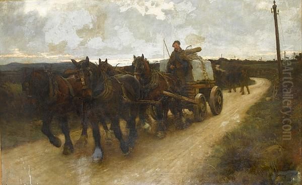 The Quarry Team Oil Painting by Stanhope Alexander Forbes