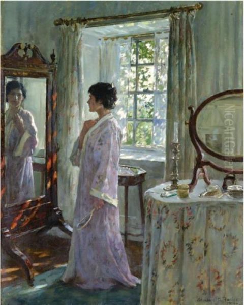 Through The Looking Glass Oil Painting by Stanhope Alexander Forbes