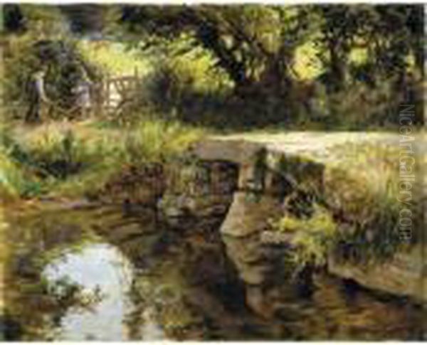 The Pack Bridge Oil Painting by Stanhope Alexander Forbes