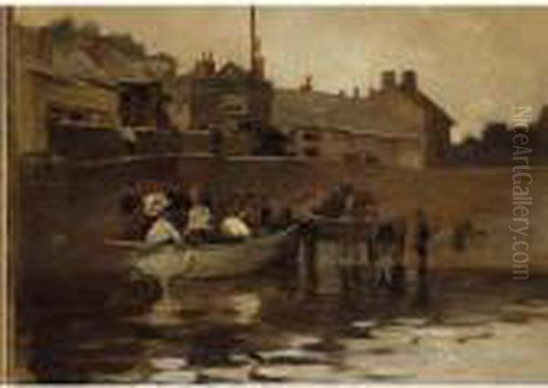 The Rowing Boat Oil Painting by Stanhope Alexander Forbes