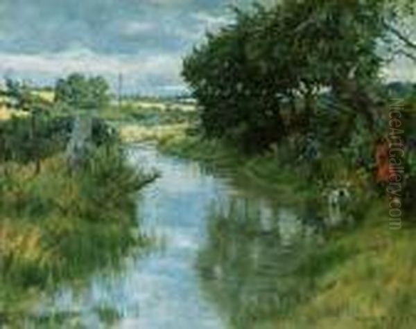 The Blue River Oil Painting by Stanhope Alexander Forbes