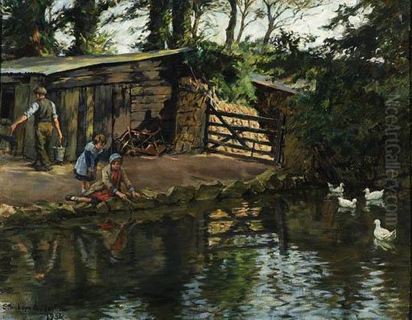 Reflections Oil Painting by Stanhope Alexander Forbes