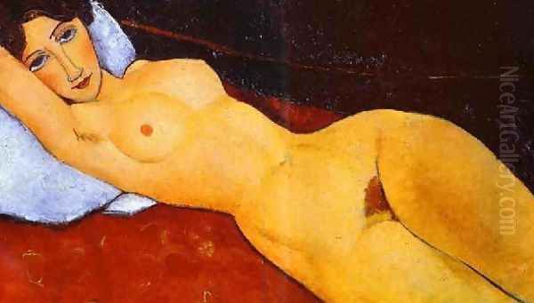 Reclining Nude Oil Painting by Amedeo Modigliani