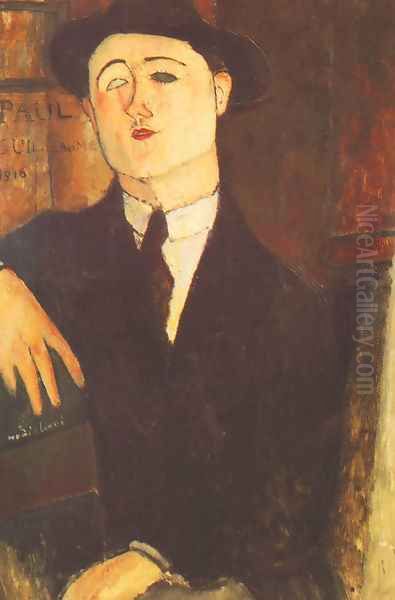 Portrait Of The Art Dealer Paul Guillaume Oil Painting by Amedeo Modigliani