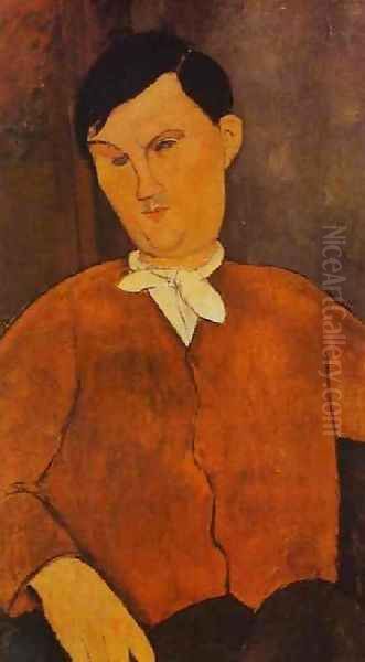 Monsieur Deleu Oil Painting by Amedeo Modigliani