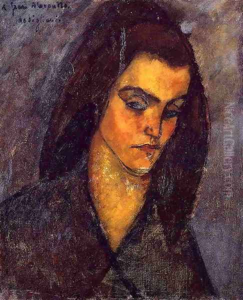 Beggar Woman Oil Painting by Amedeo Modigliani