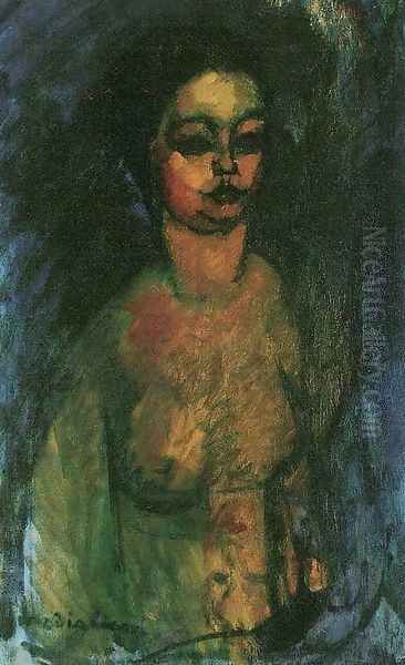 Act (Little Jeanne) Oil Painting by Amedeo Modigliani