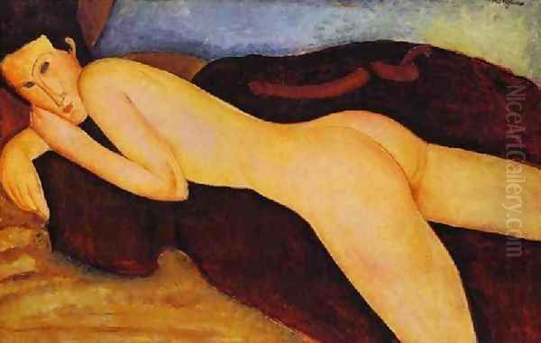 Nu Couche De Dos Oil Painting by Amedeo Modigliani