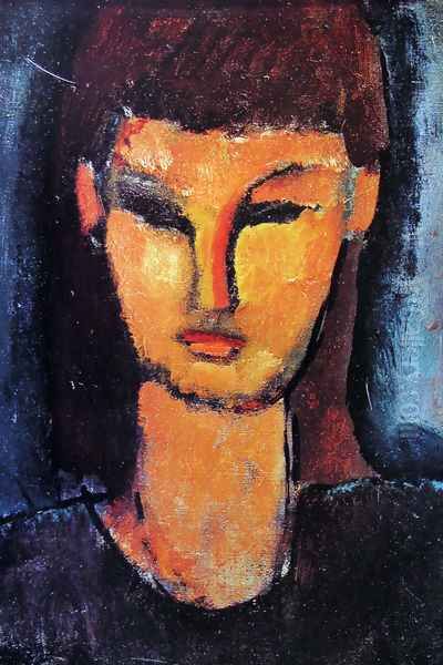 Head of a young woman Oil Painting by Amedeo Modigliani