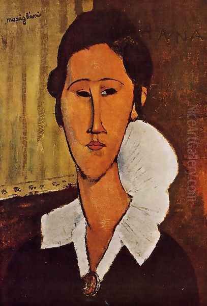 Portrait Of Anna Zborovska Oil Painting by Amedeo Modigliani