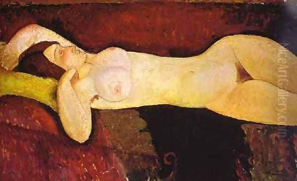 Reclining Nude Le Grande Nu Oil Painting by Amedeo Modigliani