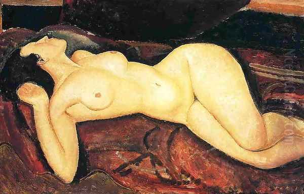 Recumbent Nude Oil Painting by Amedeo Modigliani