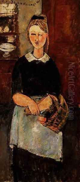 The Pretty Housewife Oil Painting by Amedeo Modigliani