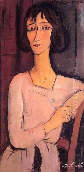 Marguerite Seated Oil Painting by Amedeo Modigliani