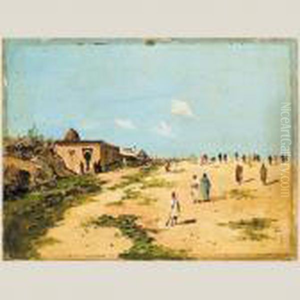 Apunte De Marruecos Oil Painting by Mariano Jose Maria Bernardo Fortuny y Carbo