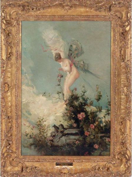 The Butterfly Oil Painting by Mariano Jose Maria Bernardo Fortuny y Carbo