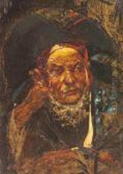 Gitano Oil Painting by Mariano Jose Maria Bernardo Fortuny y Carbo